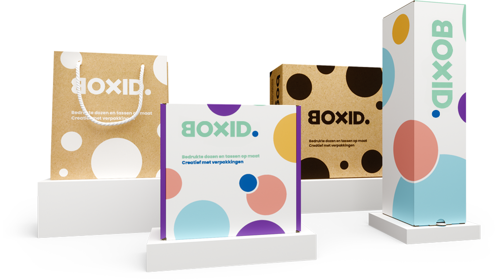Bedrukte dozen & tassen met eigen ontwerp